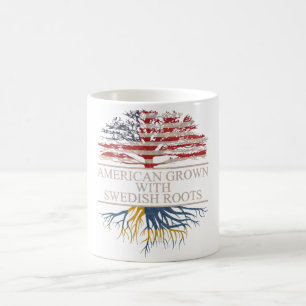 American grown with swedish roots coffee mug