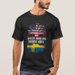 American Grown With Swedish Roots USA Flag Sweden T-Shirt<br><div class="desc">Funny heritage Swedish Sweden USA Flag pride gifts Patriotic tshirt. Great for kids, mom, dad, brother, sister, son, daughter, boys, girls, family, husband, wife, friend, grandma, grandpa love sports team fan.Great Immigrants Grown with tree Root t shirt for Birthday bday christmas thanksgiving Halloween hanukkah Fourth 4th of July. Complete your...</div>