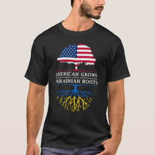 American Grown with Ukrainian Roots Ukraine T-Shirt