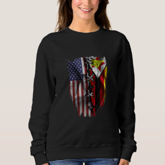 American Grown Zimbabwean Roots USA Zimbabwe Flag Sweatshirt