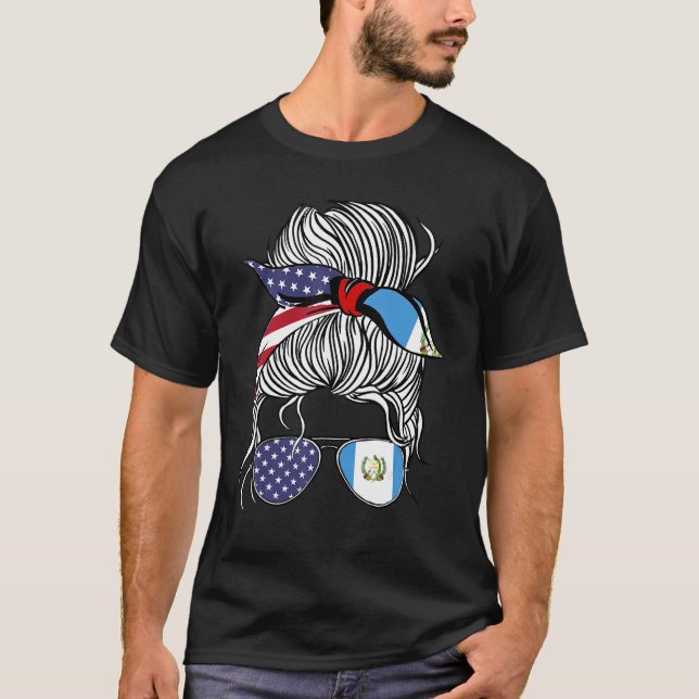 American Guatemalan Patriot Flag Women Guatemala G T-Shirt (Front)
