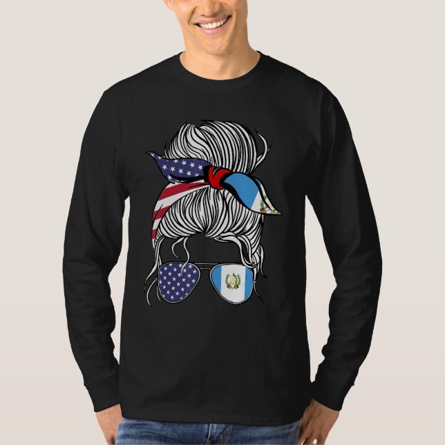American Guatemalan Patriot Flag Women Guatemala G T-Shirt (Front)
