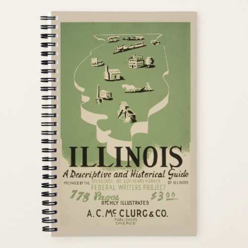 American Guide Series Volume On Illinois Notebook
