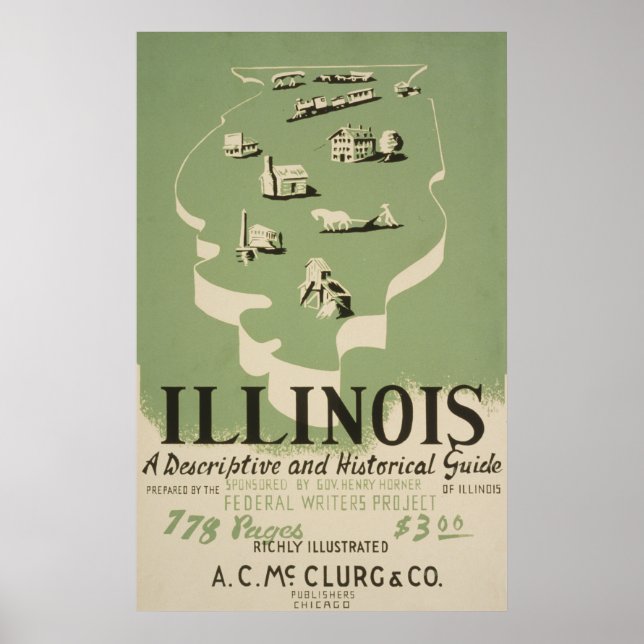American Guide Series Volume On Illinois. Poster (Front)