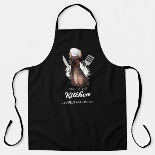 American Hairless Terrier King of the Kitchen Dog Apron