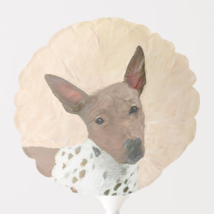American Hairless Terrier Painting - Dog Art Balloon