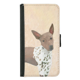 American Hairless Terrier Painting - Dog Art Samsung Galaxy S5 Wallet Case