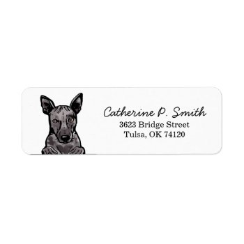 American Hairless Terrier Return Address Label by FriendlyPets at Zazzle