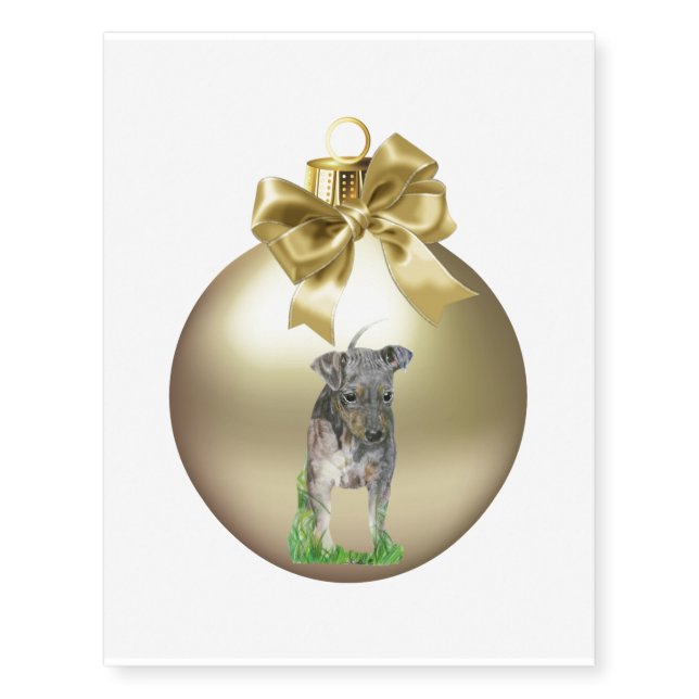 American Hairless Terrier Temporary Tattoos (Front)