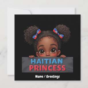 American Haitian Flag Day Haitian Princess  Invitation