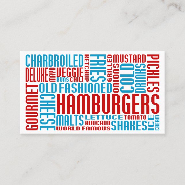 american hamburgers (chitChat) Loyalty Card (Front)