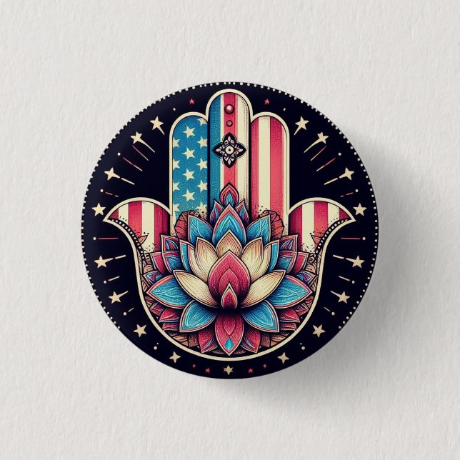 AMERICAN HAMSA BUTTON (Front)