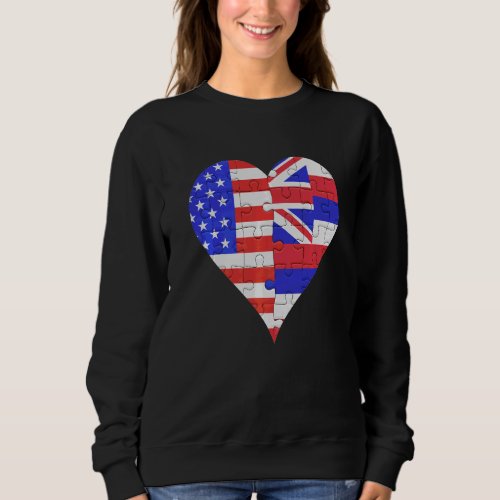 American Hawaiian Flag Heart Sweatshirt