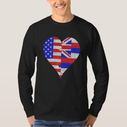 American Hawaiian Flag Heart T_Shirt