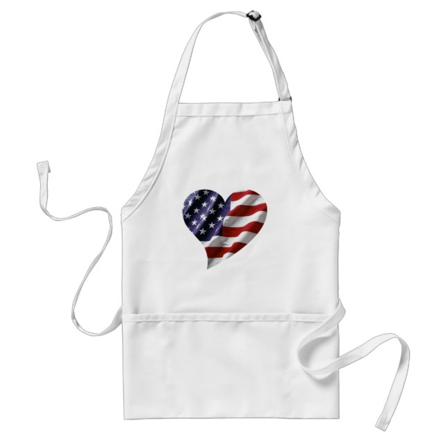 American Heart Adult Apron (Front)