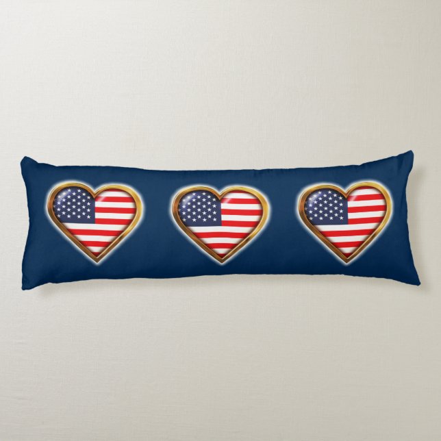 American Heart Body Pillow (Back)