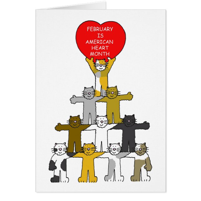 American Heart Month February Cards (Front)