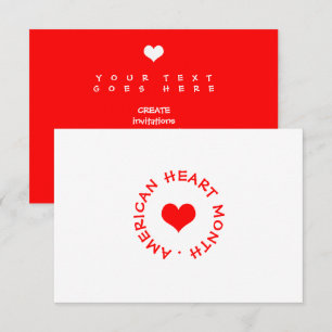 American Heart Month Invitation