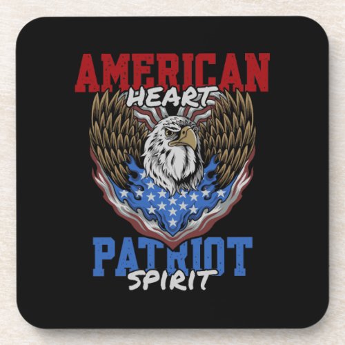 American Heart Patriot Spirit Beverage Coaster