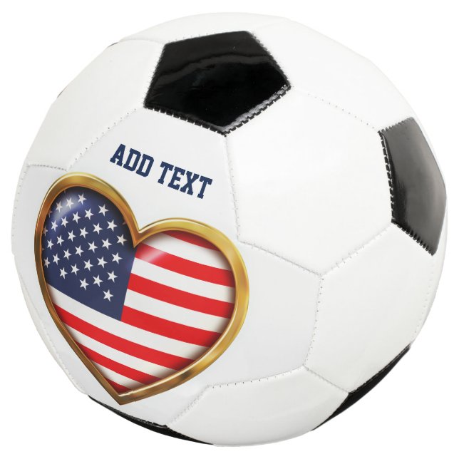 American Heart Soccer Ball (Three Quarter)