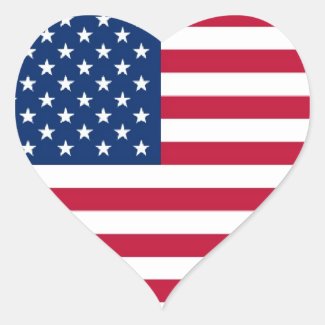 American Heart Sticker