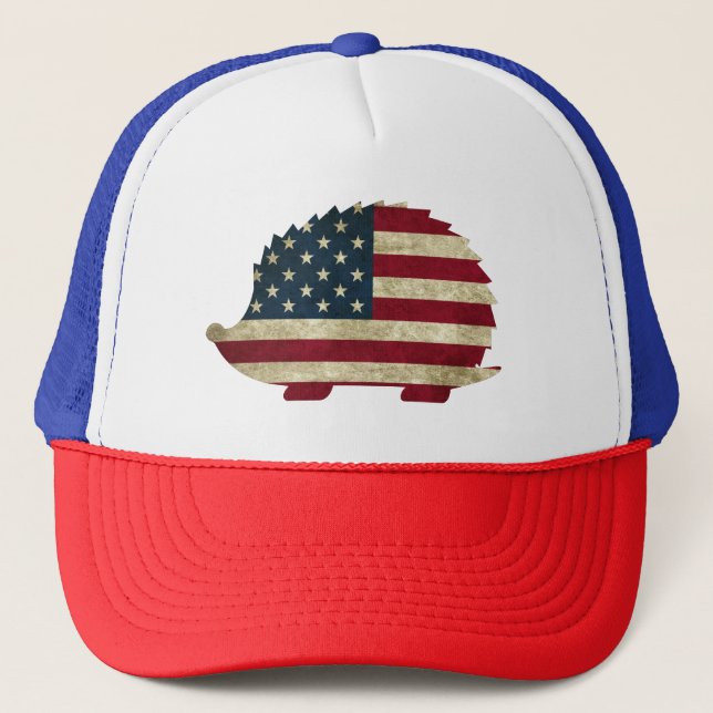 American Hedgehog Trucker Hat (Front)