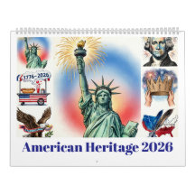 American Heritage 2026 Calendar|Liberty & Freedom 