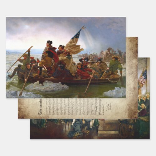 AMERICAN HERITAGE FINE ART WRAPPING PAPER SHEETS