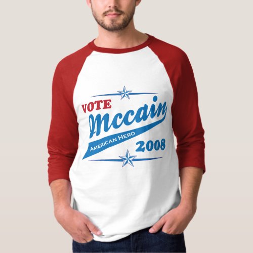 American Hero McCAIN Vote Election 2008 T_Shirt