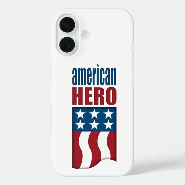 American Hero Military Veterans Case-Mate iPhone Case (Back)