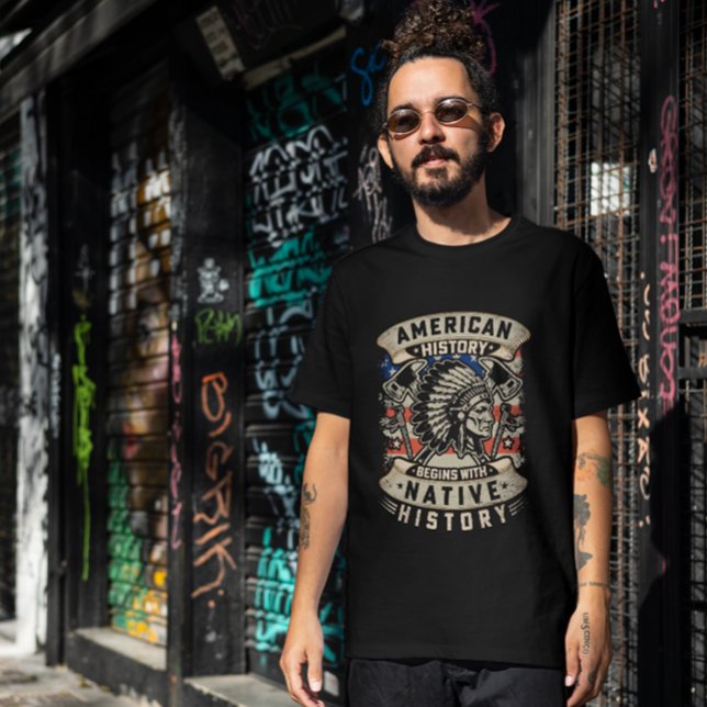 American History Begins with Native History T-Shirt (Creator Uploaded)