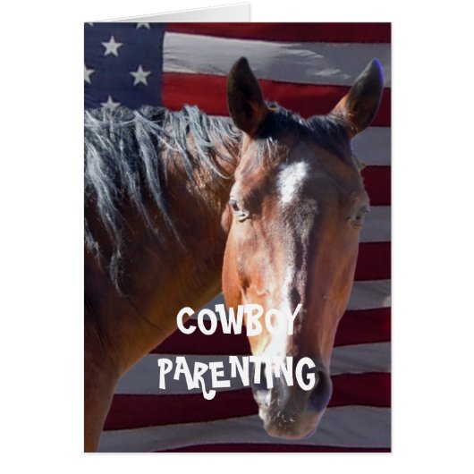 American History - Cowboy Parenting Cards (Front)