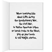 American History - Cowboy Parenting Cards (Inside (Right))