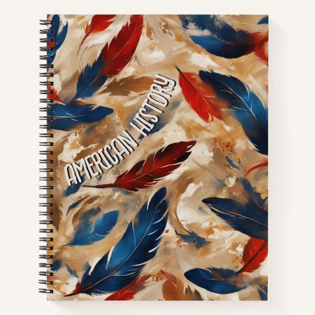American History - Ethereal Feather Whirl Notebook (Front)