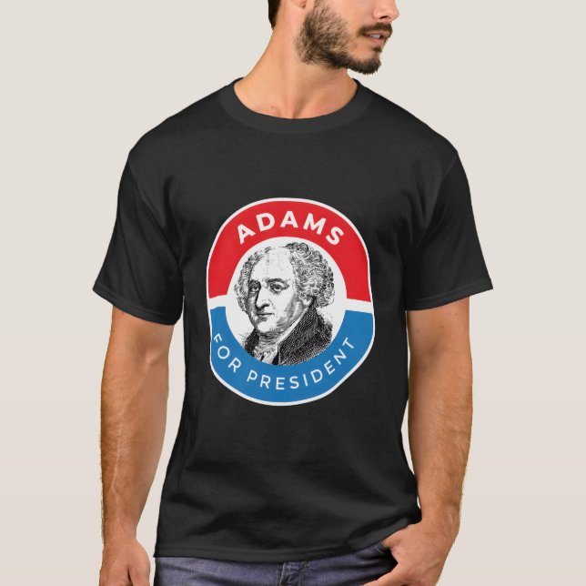 American History President John Adams T-Shirt (Front)