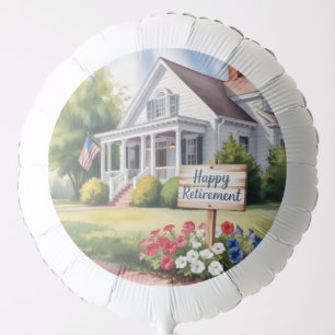 American Home Garden Floral Retirement Party Balloon