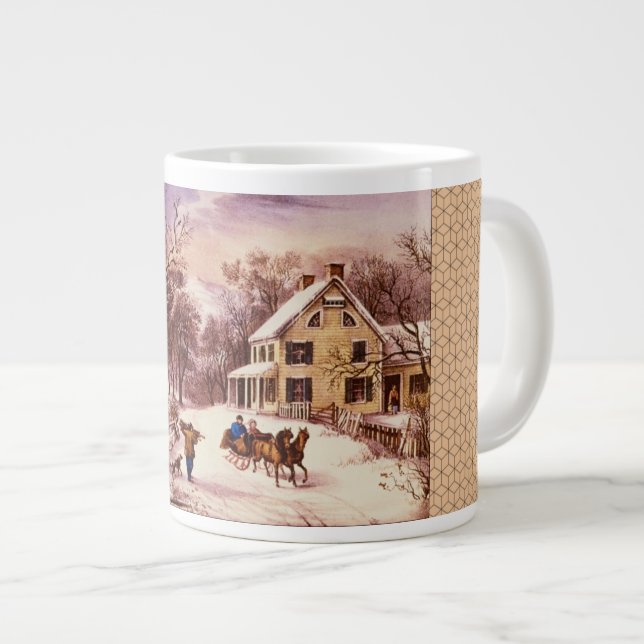 American Homestead Winter Specialty Mug (Front Right)