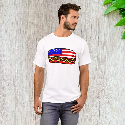 American Hot Dog Food T_Shirt