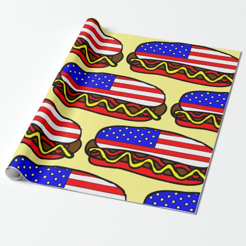 American Hot Dog Wrapping Paper