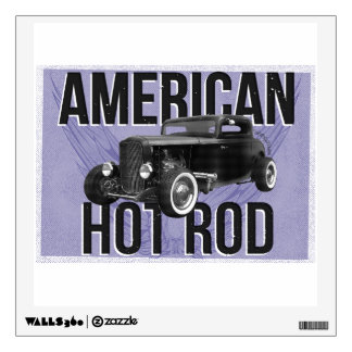 American Hot Rod - blue version Wall Sticker