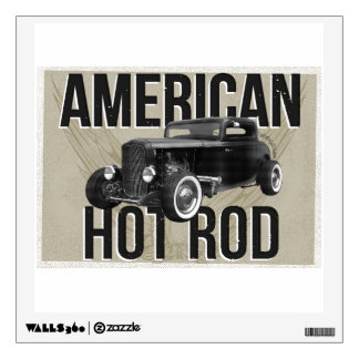 American Hot Rod - brown version Wall Sticker