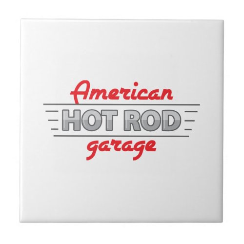 American Hot Rod Ceramic Tile