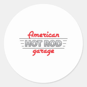 American Hot Rod Classic Round Sticker