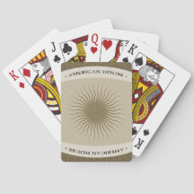 American House Playing Cards - Bronze