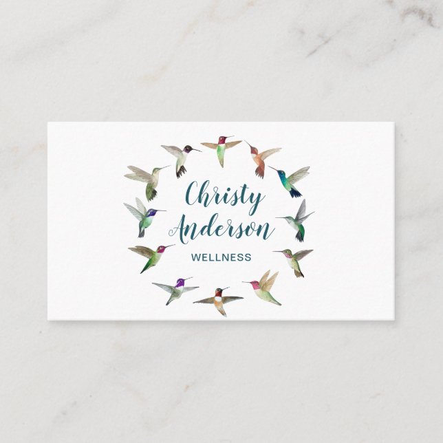 American Hummingbirds  Business Card (Front)