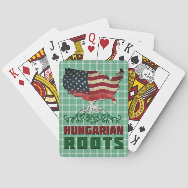 American Hungarian Roots   Poker Cards (Back)