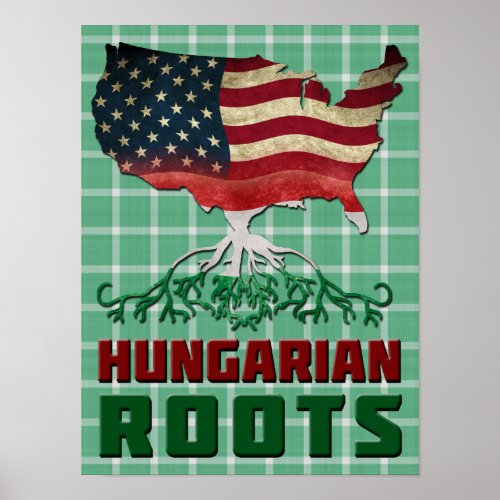 American Hungarian Roots Poster Print