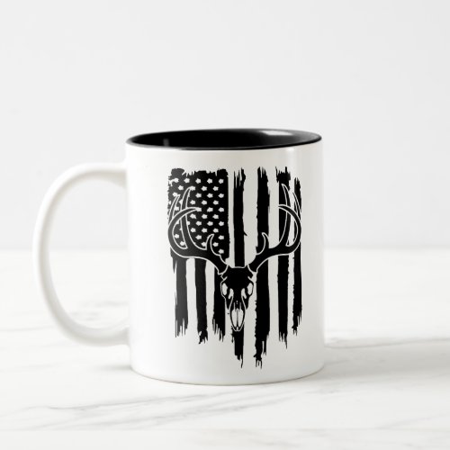 American Hunting Flag Two_Tone Coffee Mug