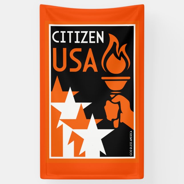 American Independance Day Banner (Vertical)
