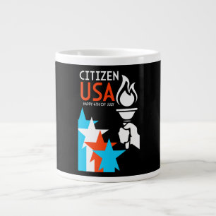 American Independance Day Giant Coffee Mug